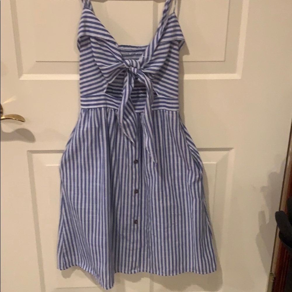 Tie front dress